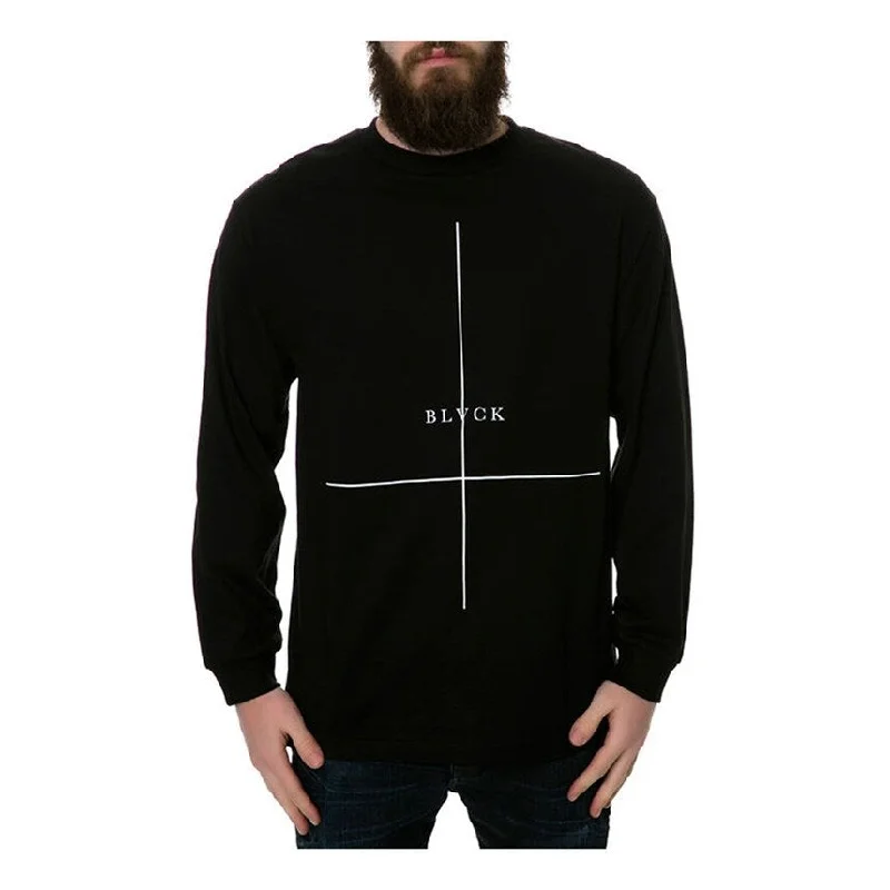 Black Scale Mens The Crossed Ls Graphic T-Shirt