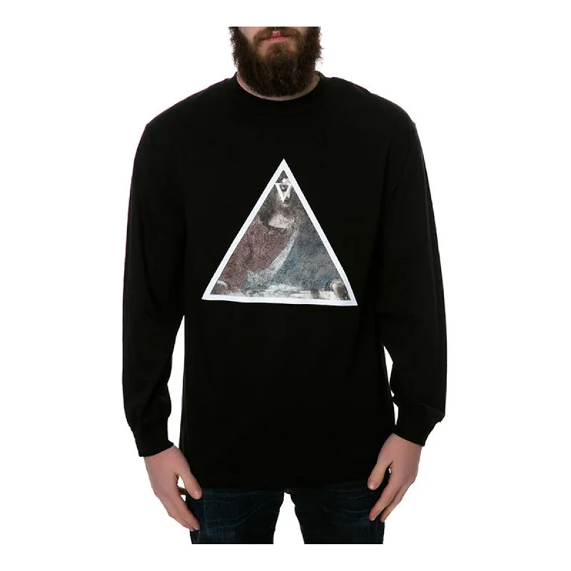 Black Scale Mens The First Supper Ls Graphic T-Shirt