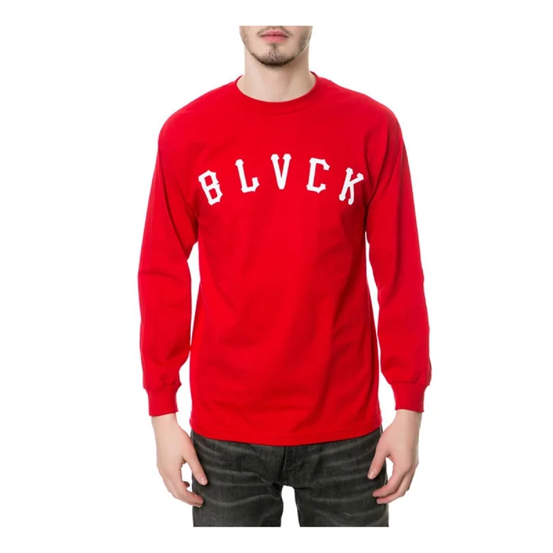 Black Scale Mens The Grand Slam LS Graphic T-Shirt, Red, Medium