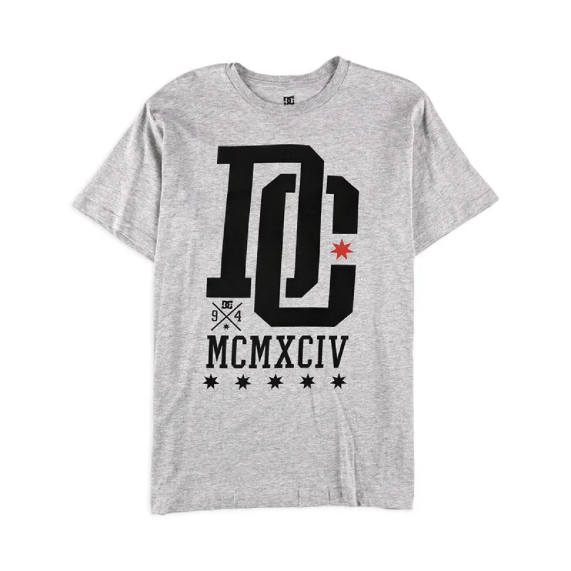 DC Mens MCMXCIV Graphic T-Shirt, Grey, Medium