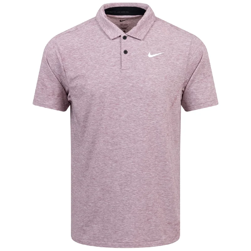 Dri-FIT Tour Heather Polo Burgundy Crush/White - AW24