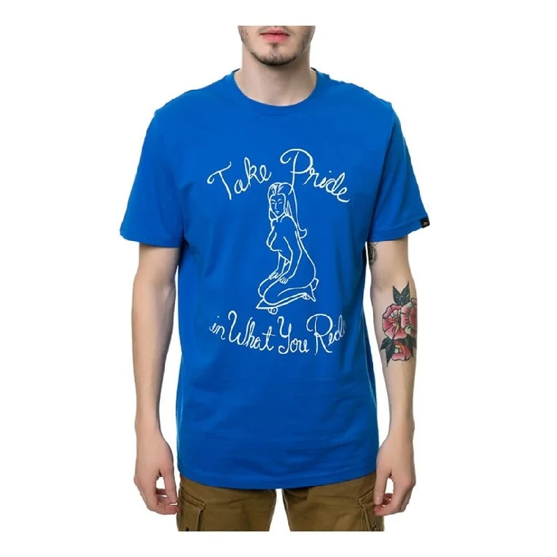 Emerica. Mens The Take Pride Graphic T-Shirt, Blue, Medium