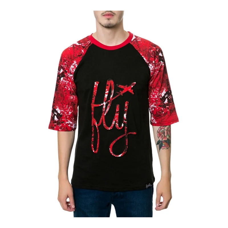 Fly Society Mens The Max Raglan Graphic T-Shirt