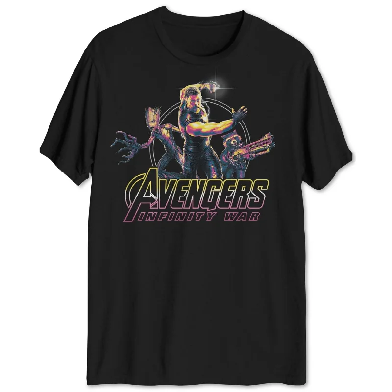 Hybrid Mens Avengers Infinity War Graphic T-Shirt