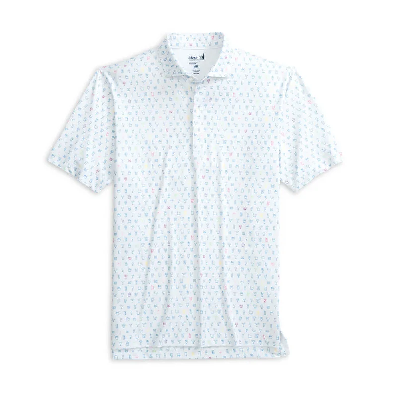 Johnnie-O Mixology Prep-Formace Polo Shirt - White