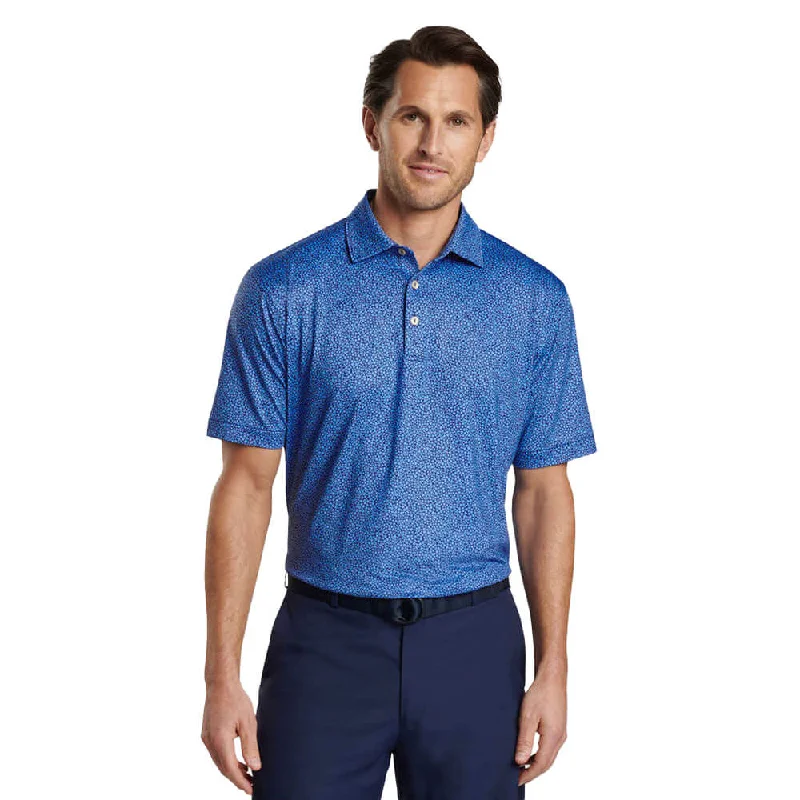 Peter Millar Luck Of The Irish Performance Jersey Polo Shirt - Sport Navy