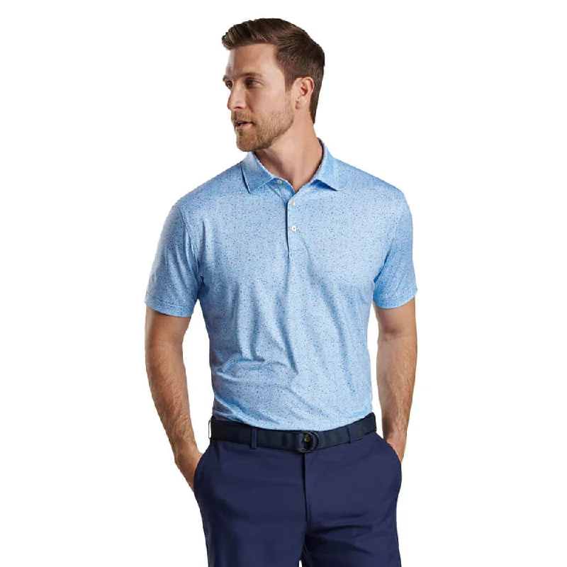 Peter Millar Prost Performance Jersey Polo Shirt - Cottage Blue