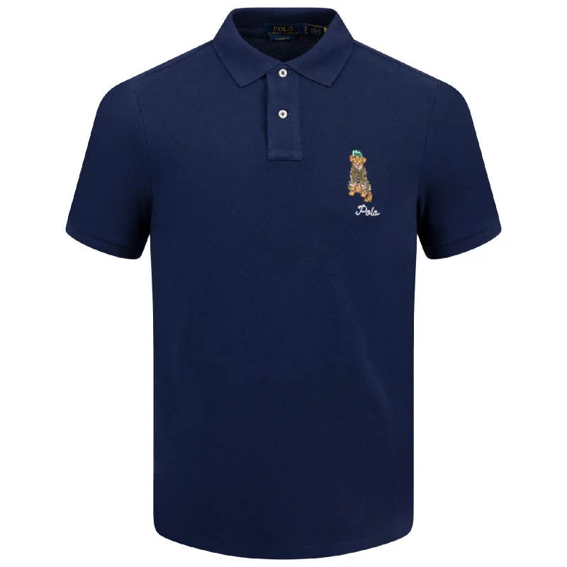 Polo Golf Bear Classic Fit Cotton Polo Newport Navy - AW24