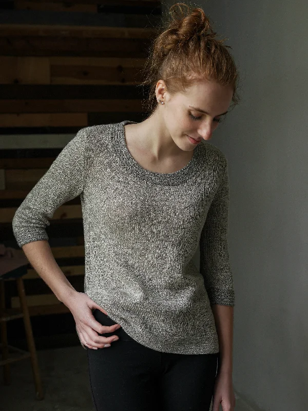 Salt & Pepper elbow-length sleeve <br/><small>knitting pattern</small>