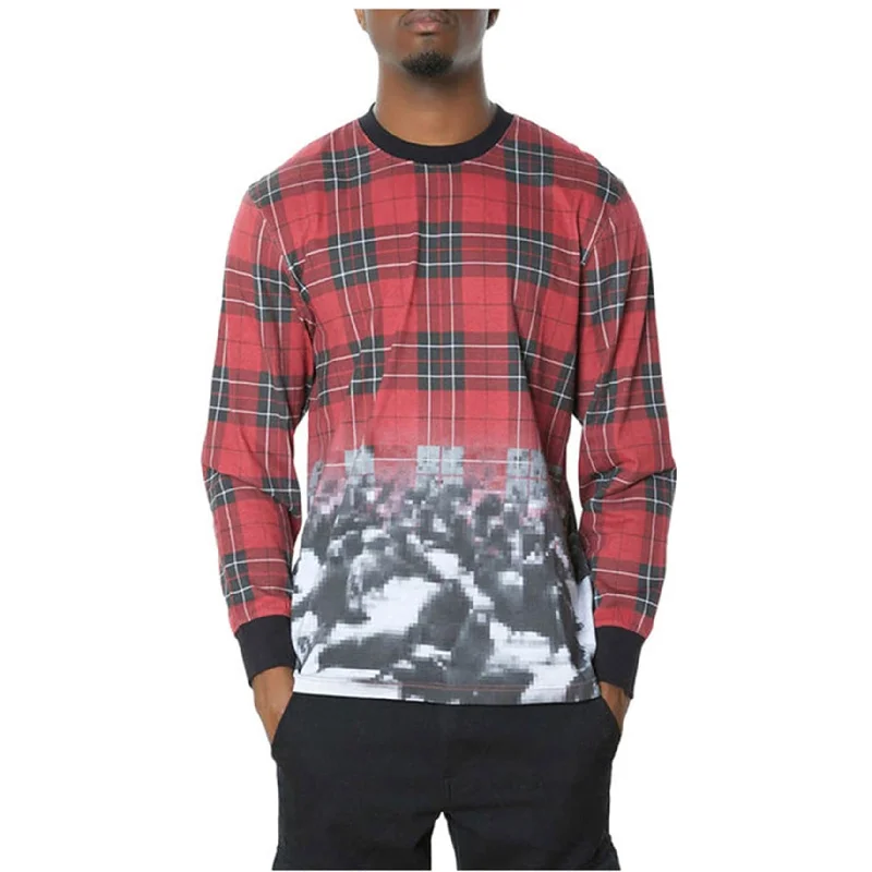 Staple Mens The Marlow Printed Ls Graphic T-Shirt