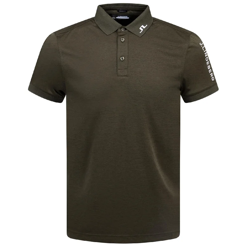 Tour Tech Regular Fit Polo Forest Green Melange - AW24