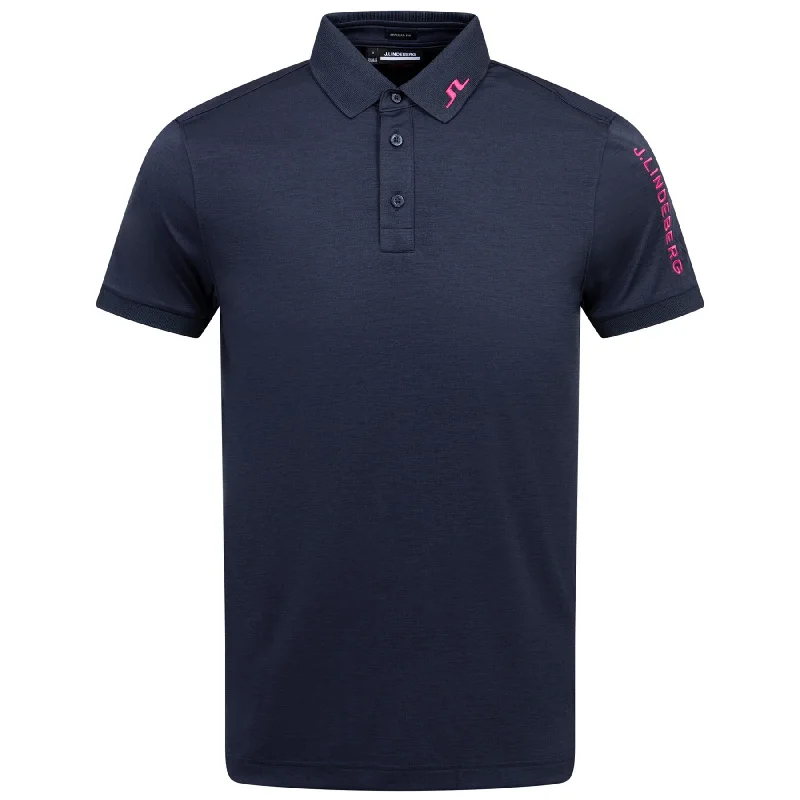 Tour Tech Regular Fit Polo Navy Melange - AW24