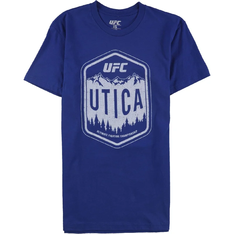 UFC Mens Utica Graphic T-Shirt, Blue, Small