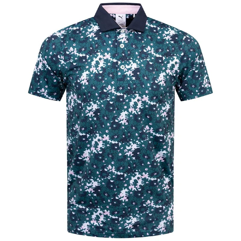 x AP Floral Polo Cold Green - AW24